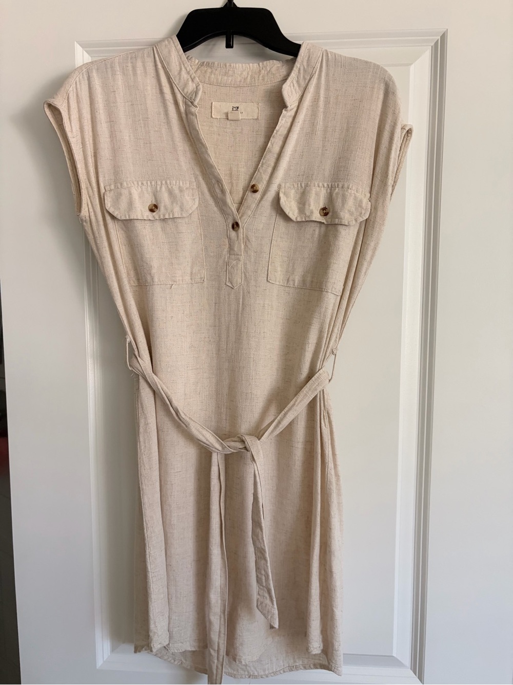 Linen Beige Dress